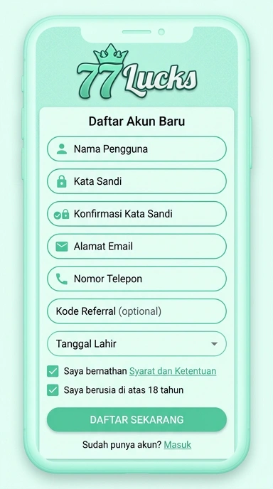 Panduan Lengkap Buat Akun Baru 77lucks