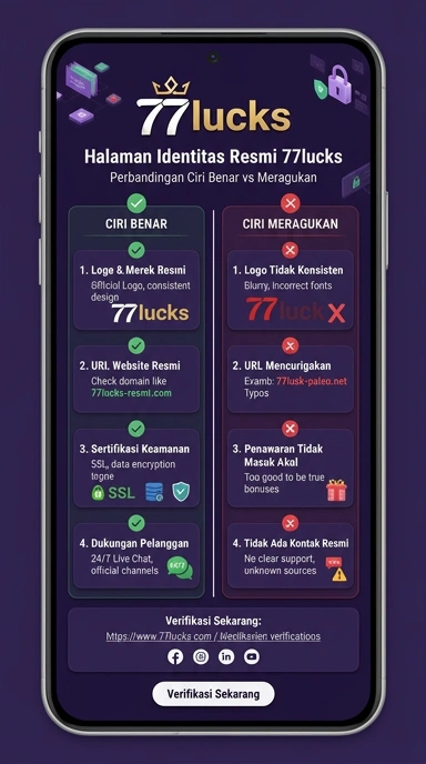 Halaman Resmi 77lucks untuk Pengguna Android