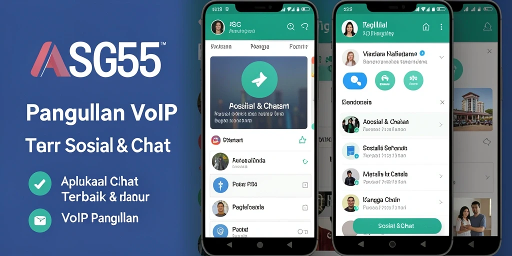Tampilan antarmuka pengguna ASG55 untuk panggilan VoIP yang intuitif.