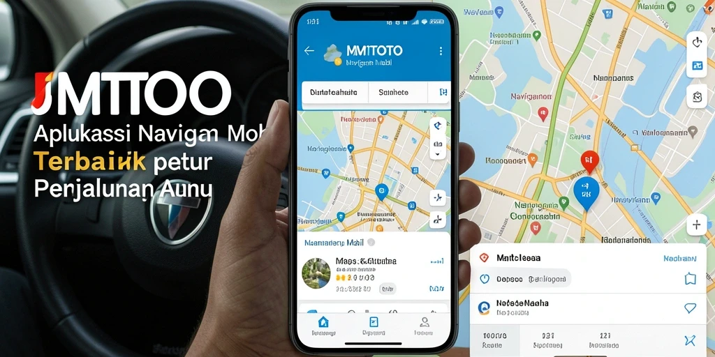 Antarmuka JMTOTO yang informatif untuk navigasi mobil.