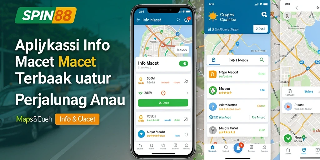 Antarmuka SPIN88 menampilkan informasi kemacetan dan cuaca secara jelas.